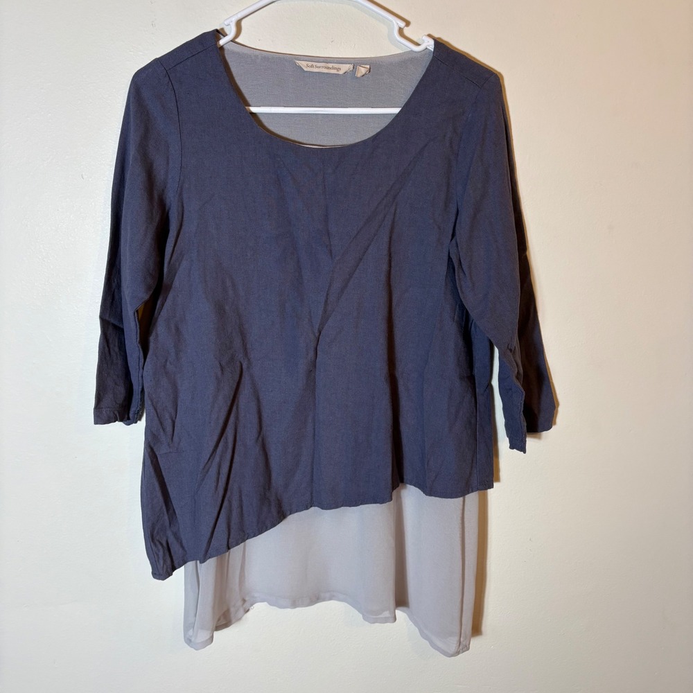 Soft Surroundings Airy Vista Tunic‎ Top Size XS